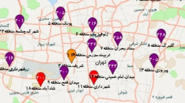  تهران در شرایط «بسیار ناسالم» قرار گرفت/ساعت ۱۳ تا ۱۸، اوج غلظت آلاینده ازن
