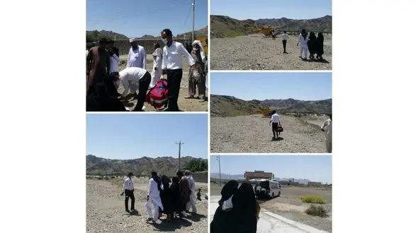  نجات جان 2  زن  باردار قصر قندی با اورژانس هوایی + عکس