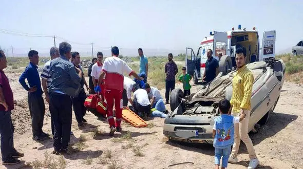 5 کشته و زخمی در واژگونی پژو در جاده فیروزکوه