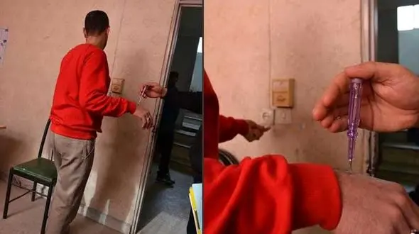 این مرد با برق زندگی می کند / رازی که در کلانتری بابل لو رفت+ فیلم و عکس