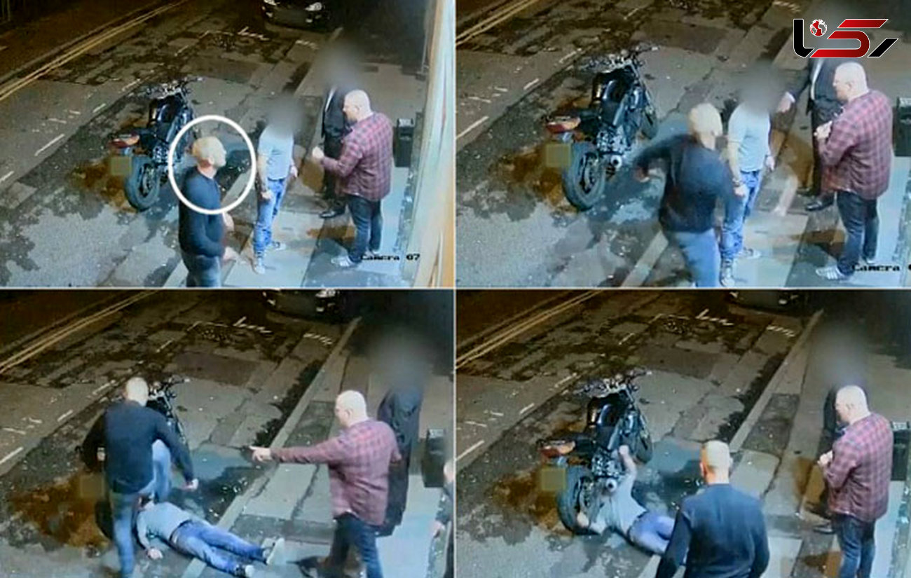 فیلم تکان دهنده از حمله یک جانی به مرد تنها / یک مشت مردی را قبض روح کرد + تصاویر