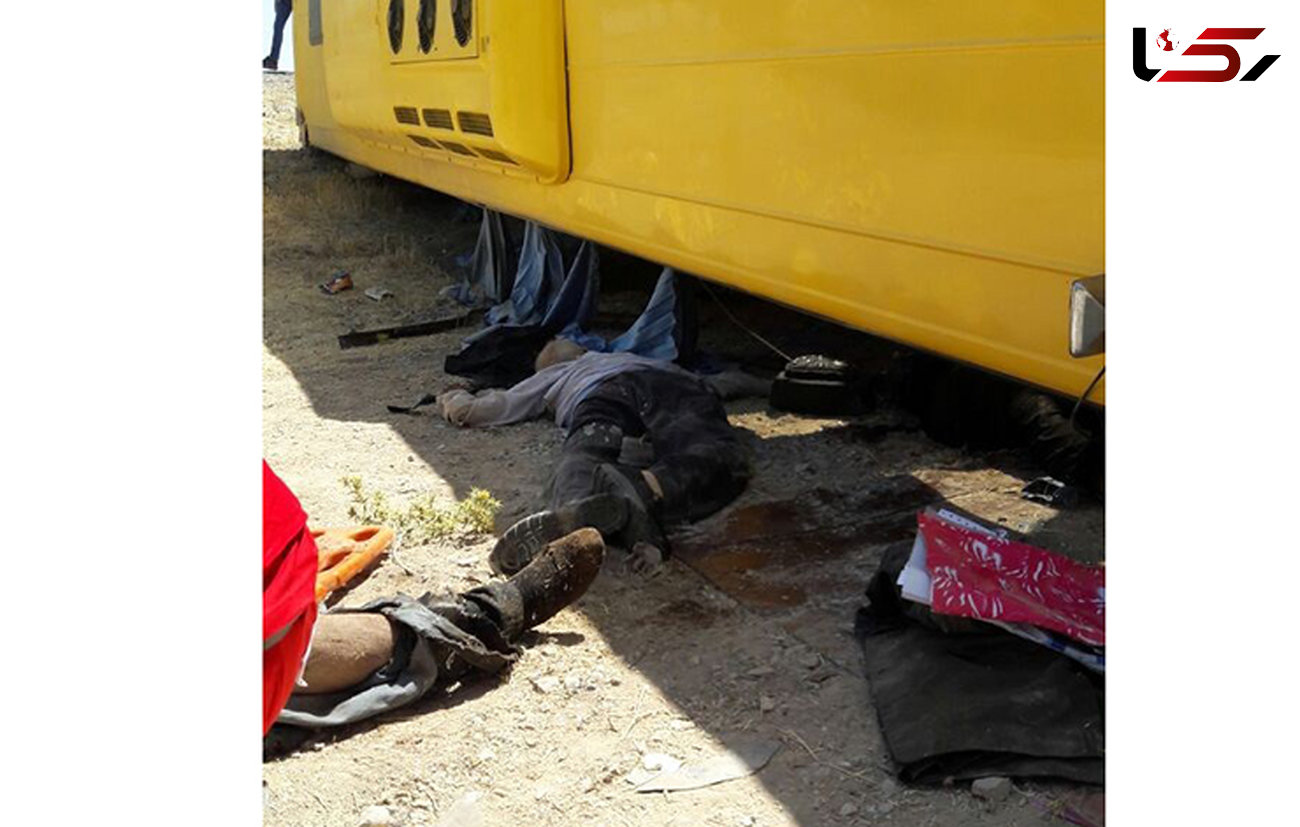 واژگونی اتوبوس 2 قربانی و 13 مصدوم به جا گذاشت +گزارش تصویری