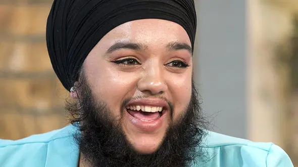 دختر 24 ساله با ریش داعشی معروف شد + عکس این دختر با ریش طبیعی اش