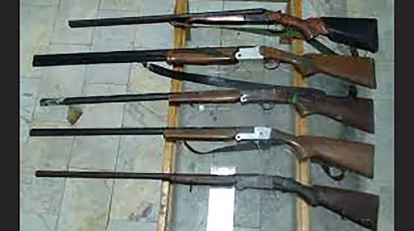 کشف ۵ قبضه سلاح غیرمجاز شکاری در اهر