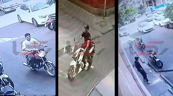فیلم جدید از سرقت چندثانیه ای موتورسیکلت در خیابان تیموری تهران / دزدان همان سارقان موتور حمیدرضا روحی هستند!