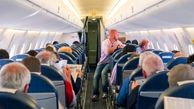 انتقام عجیب مسافر هواپیما از زن مزاحم ! + فیلم و عکس