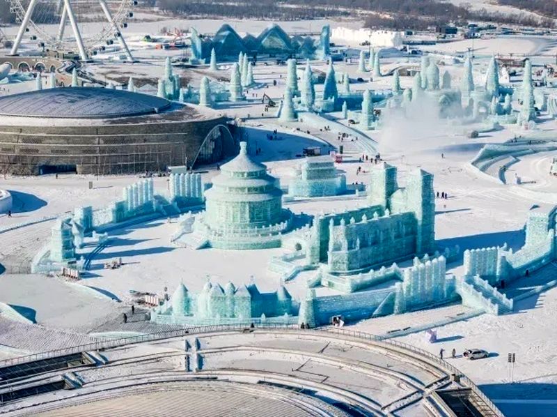 بزرگ ترین فستیوال یخی و شهر یخی جهان در چین!