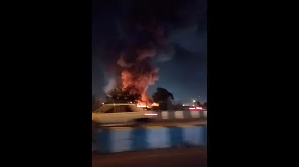 آتش سوزی وحشتناک و گسترده در نزدیکی ترمینال جنوب تهران + فیلم