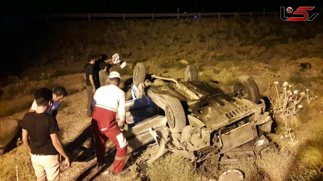 3 سرنشین پژو در نیشابور در دم جان باختند + عکس