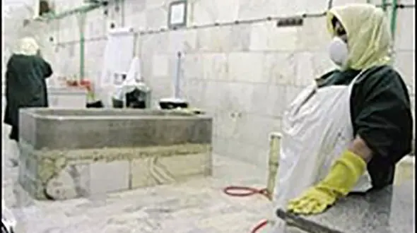 اتفاق نادر در غسالخانه / جسد زن جوانی که زیر دست مرده شور اشک ریخت 