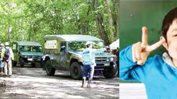 نجات باورنکردنی کودک ژاپنی از منطقه خرس های وحشی + عکس