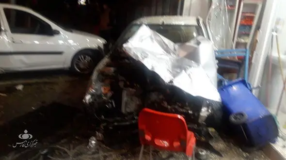 تصاویری از کورس خونین راننده ایلامی