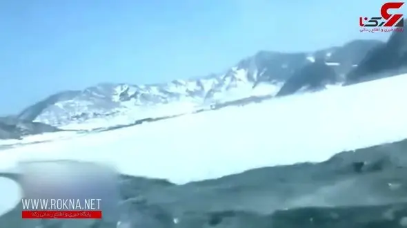 دردسر تفریح خطرناک روی رودخانه یخ زده برای خانواده بی ملاحظه+ فیلم