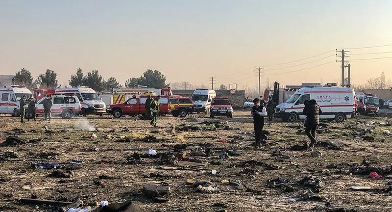 تصاویر : سقوط هواپیمای اوکراینی