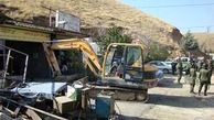 تخریب ساخت و سازهای غیرمجاز در شمیرانات با حکم قضایی