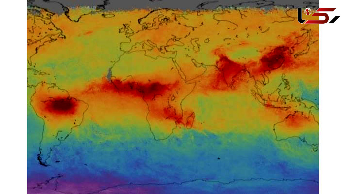 تصویر ماهواره ای از آلودگی جهان /نخستین تصویر منتشر شد