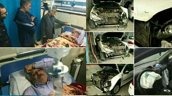 تصادف نماینده مجلس در کمربندی بومهن + عکس 