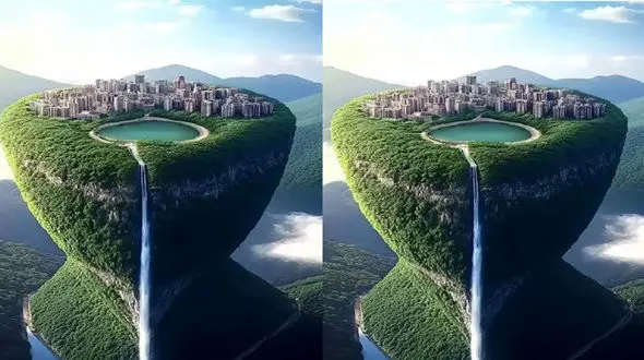 هنر معماری؛ خلق دشتی متصل به زمین از دل آبشار + فیلم