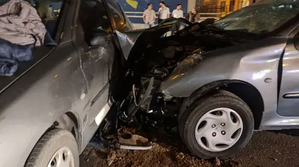 تصادف وحشتناک در دل آتش بازی چهارشنبه سوری / اتوبان صیاد مسدود شد 