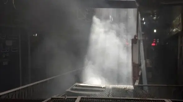 آتش سوزی در کارخانه شهدینه اصفهان