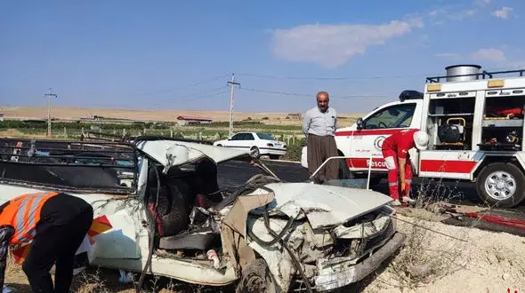 تصادف در محور ارومیه_مهاباد یک فوتی و ۲ مصدوم برجای گذاشت