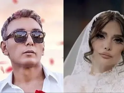 فیلم / نگاهی به عروسی باشکوه و عاشقانه ژینا کلانتری عشق اول شادمهر در سومین ازدواجش ... / از ماشین عروس پورشه تا لباس و دسته گل عروس خانم ...