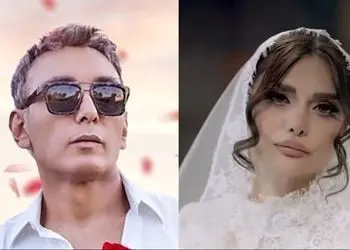 فیلم / نگاهی به عروسی باشکوه و عاشقانه ژینا کلانتری عشق اول شادمهر در سومین ازدواجش ... / از ماشین عروس پورشه تا لباس و دسته گل عروس خانم ...