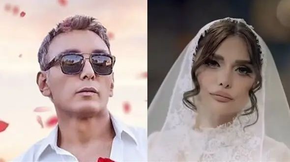 فیلم / نگاهی به مراسم عروسی ملکه وار ژینا کلانتری عشق اول شادمهر در دومین ازدواجش / از ماشین لوس پورش تا لباس و گل عروس منحصر بفرد و ژست های عاشقانه