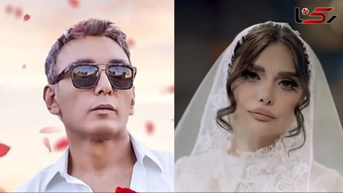 فیلم / نگاهی به عروسی باشکوه و عاشقانه ژینا کلانتری عشق اول شادمهر در سومین ازدواجش ... / از ماشین عروس پورشه تا لباس و دسته گل عروس خانم ...