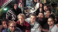 جشن حجت الله ایوبی برای خبرنگاران در باغی مجلل/خبرنگاران در کنار چهره های سینمایی +عکس