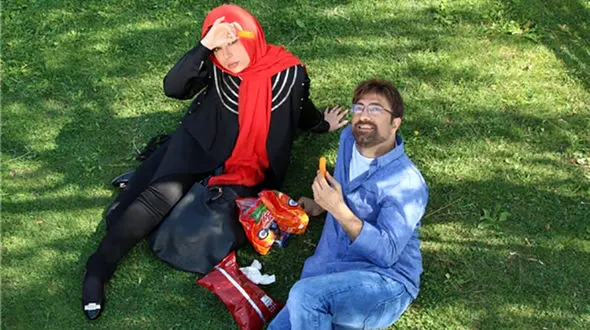 مجید صالحی همراه دختر عمویش به شمال می روند +عکس