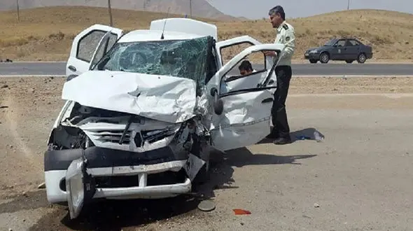 تصادف هولناک پراید و سمند در جاده پلدختر / 7 کشته و زخمی 