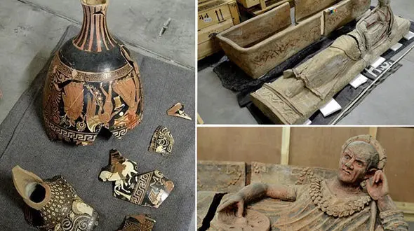 کشف تندیس‌های شهر سوخته پمپی