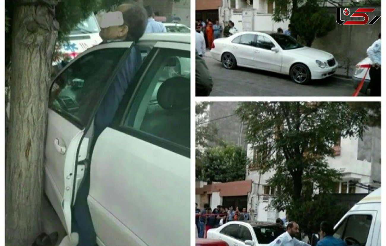 مرگ مردی لای در خودرو در مشهد + عکس