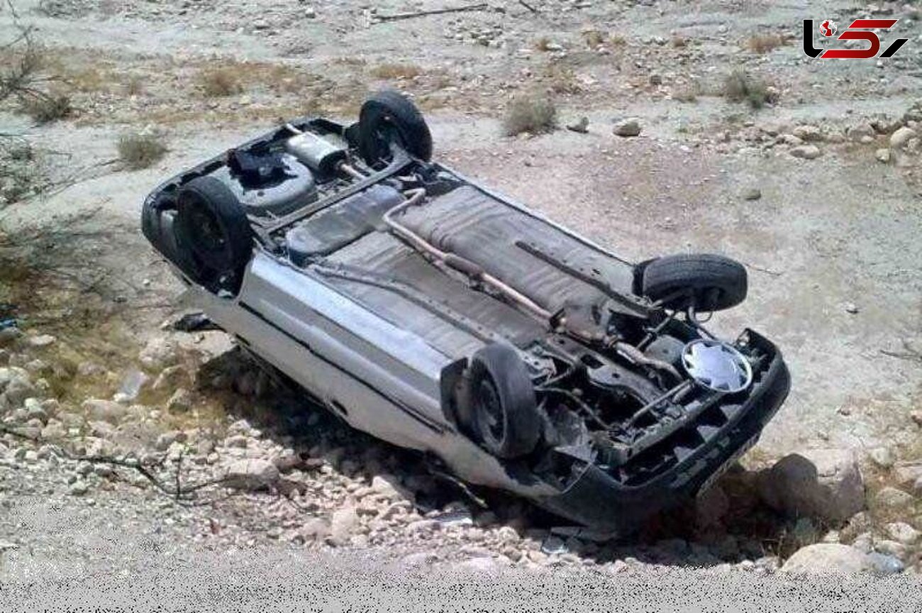 واژگونی پراید در آزادراه قزوین- کرج مرگ راننده را رقم زد