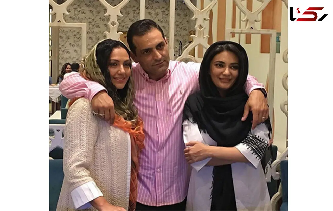 لیندا کیانى در کنار برادر و همسرش +عکس
