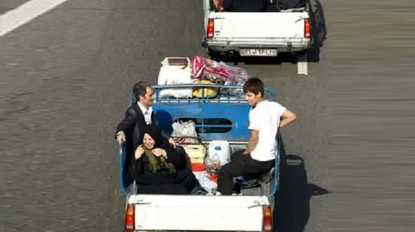 هشدارهای ایمنی سیزده به‌در / زنگ خطر استفاده از خودروهای باری برای جابجایی خانواده‌ها