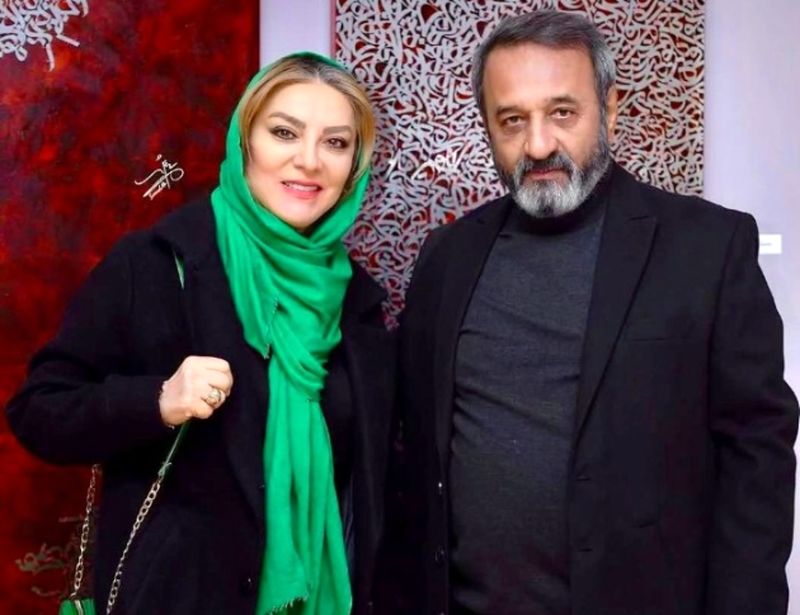 حمیرا ریاضی و همسرش علی اوسیوند