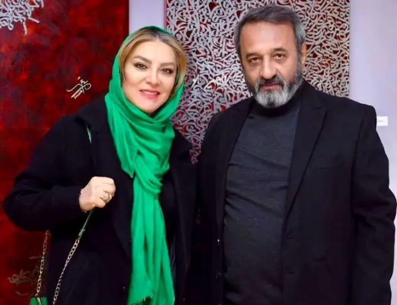 حمیرا ریاضی و همسرش علی اوسیوند
