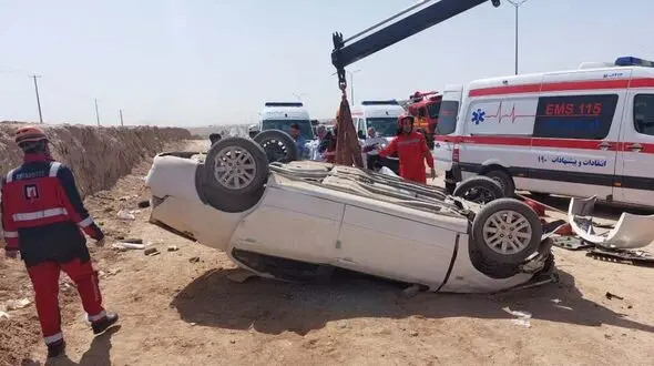 واژگونی خودرو در محور اراک سلفچگان/۲ نفر جان باختند