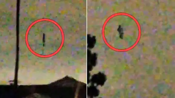 وحشت مردم از لحظه پرواز موجودی عجیب و وحشتناک در آسمان+ عکس

