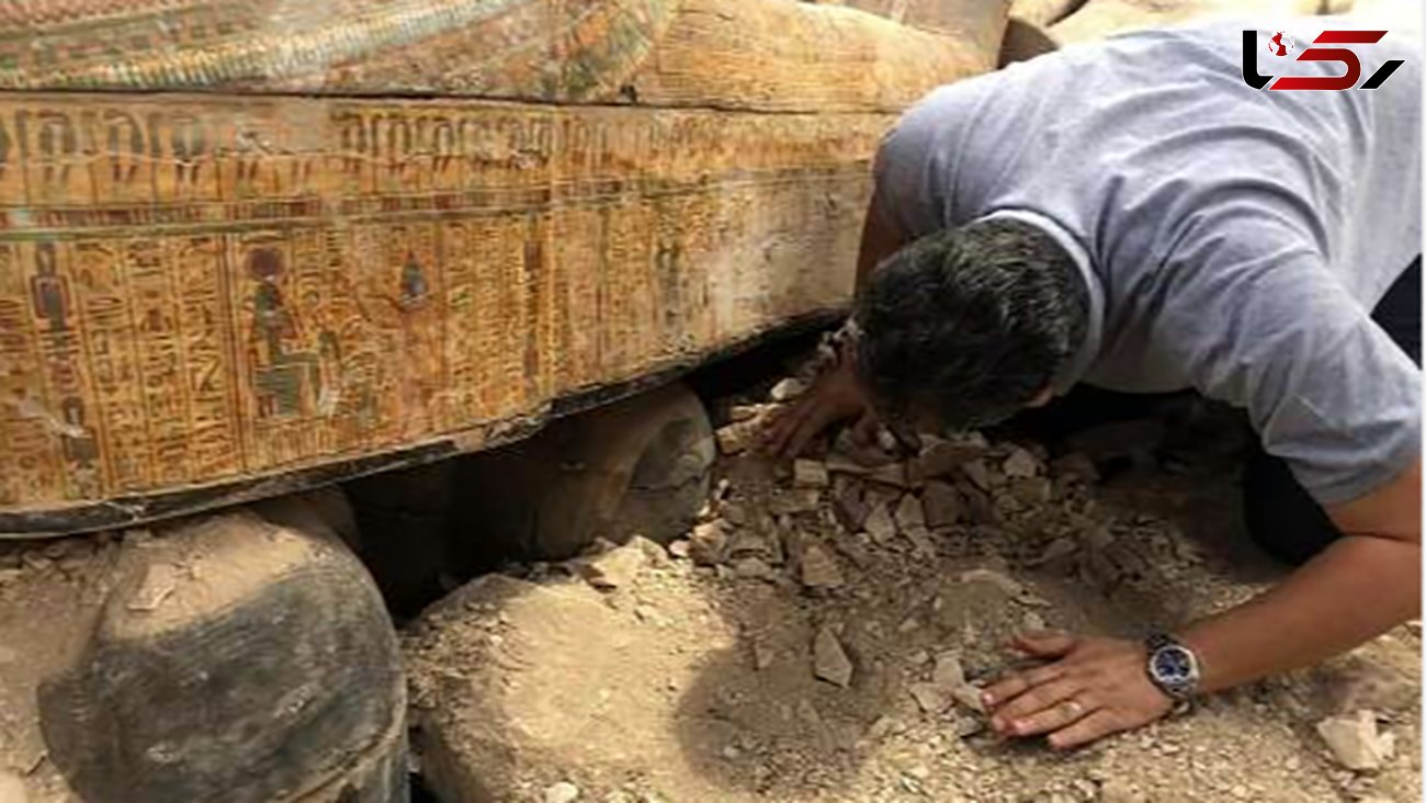 کشف تابوت‌های چوبی باستانی از شهر مردگان مصر + تصاویر