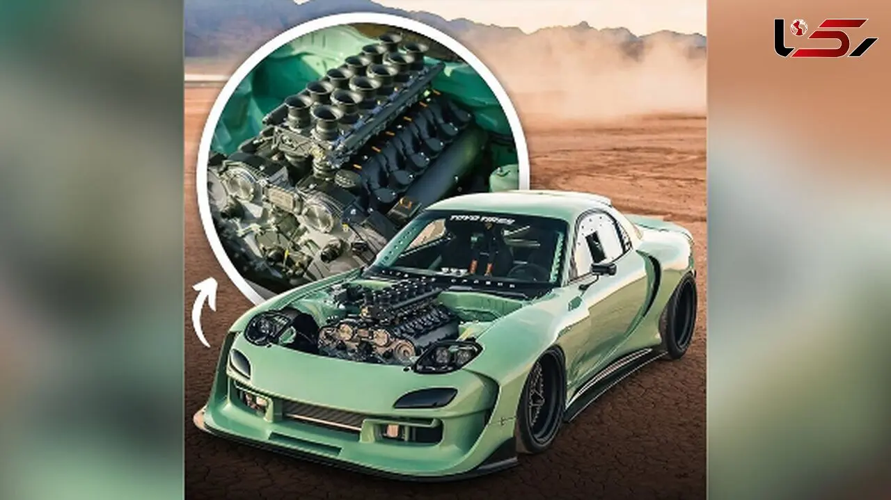 دیدنی‌ترین تصاویر از تلفیق پاگانی زوندا با مزدا RX-7