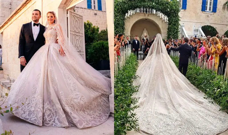 لباس عروس سلبریتی‌ها از برند الی صعب