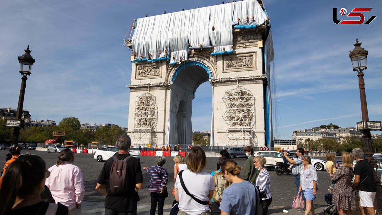جلوه های هنری روی طاق نصرت در پاریس + فیلم