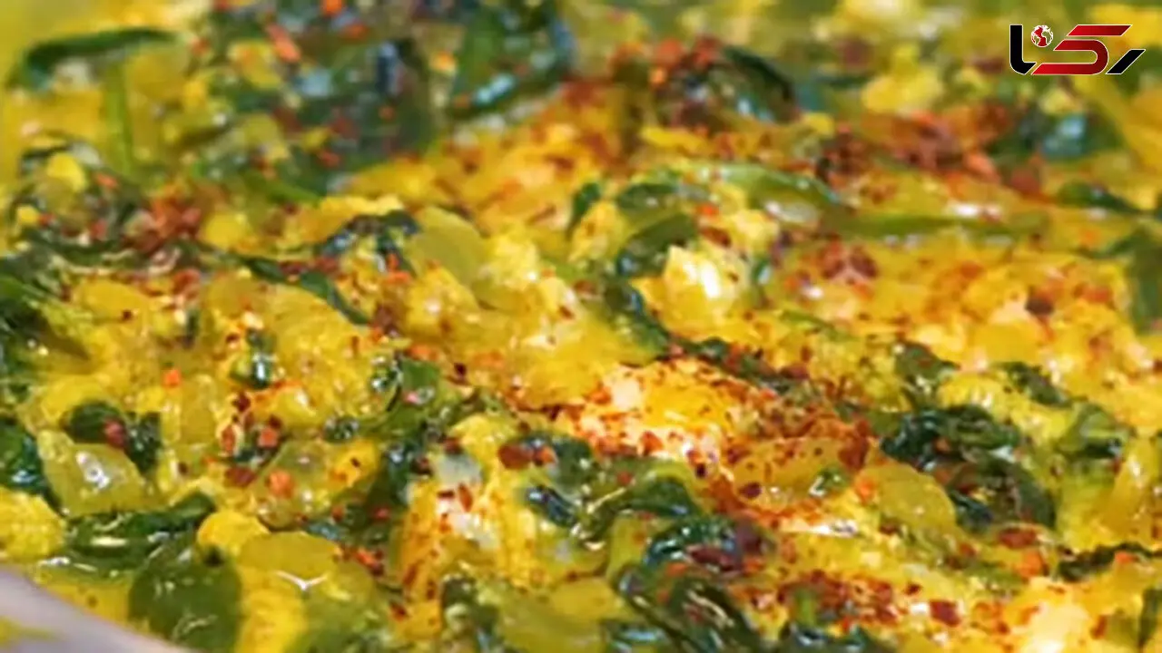 املت اسفناج (نرگسی) گزینه سالم و خفن برای صبحانه جمعه + فیلم