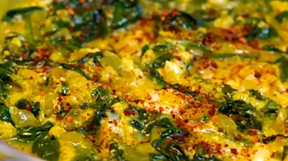 املت اسفناج (نرگسی) گزینه سالم و خفن برای صبحانه جمعه + فیلم