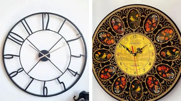جدیدترین طرح‌ های ساعت دیواری مخصوص دکوراسیون پذیرایی