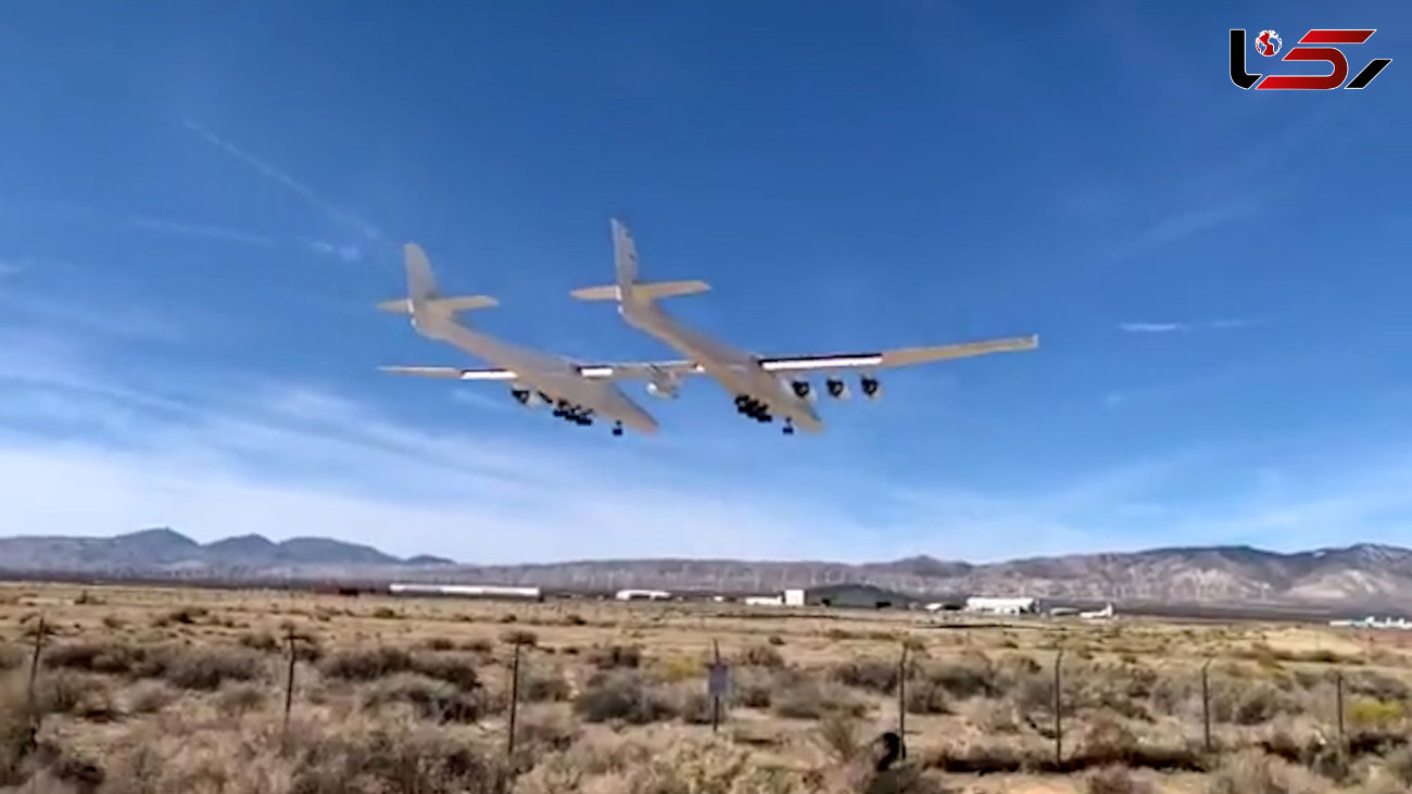 اولین پرواز بزرگترین هواپیمای جهان + فیلم