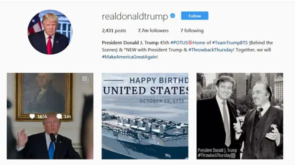 1 میلیون ایرانی نام خلیج فارس را در اینستاگرام ترامپ نوشتند